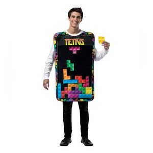Interactive Tetris Halloween Costume, Unisex, One size. You can move the pieces!